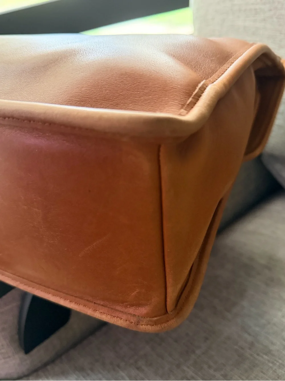 Vintage Coach Beekman 5266 Briefcase British Tan Glove Tanned Leather USA 1996